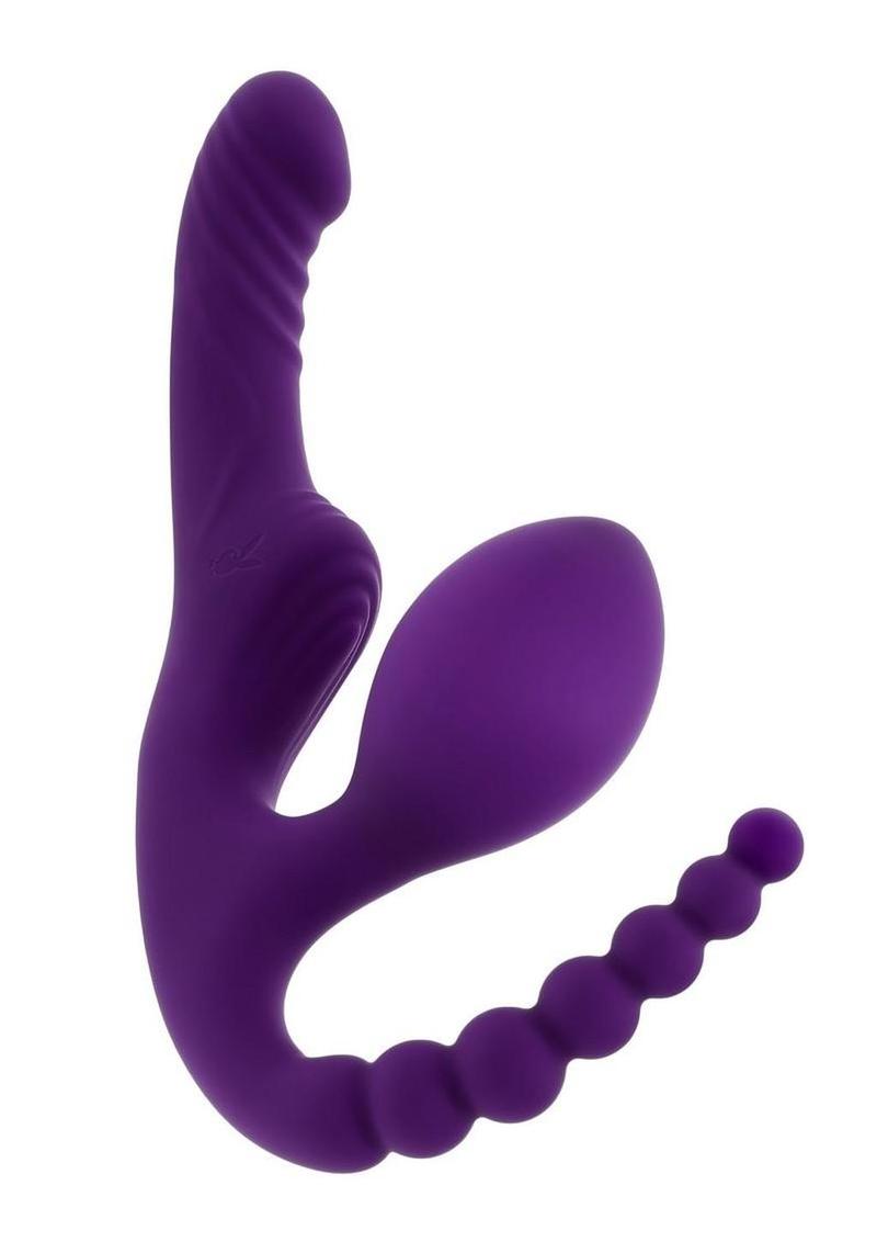 Purple silicone sex toy for females