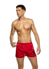 Playboy Men's Burnout Bunny Boxer Briefs - Red - XLarge