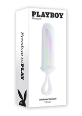 Playboy Orgasmic Fantasy Rechargeable Silicone Bullet - Purple/White