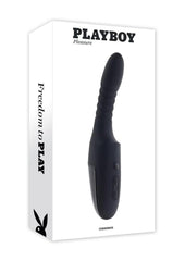 body safe silicone heating vibrator for women with suction base for solo play - Black