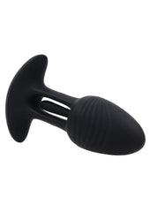Playboy Rim Shot Rechargeable Silicone Anal Plug - Black