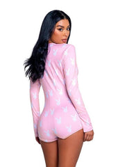 Cute bunny romper sleepwear perfect for intimate nights, lounging, or seductive playtime- Large/XLarge