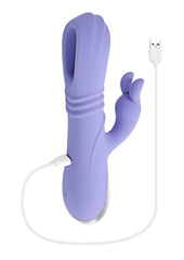 rechargeable rabbit vibrator tapping g spot stimulator bedroom sex toys