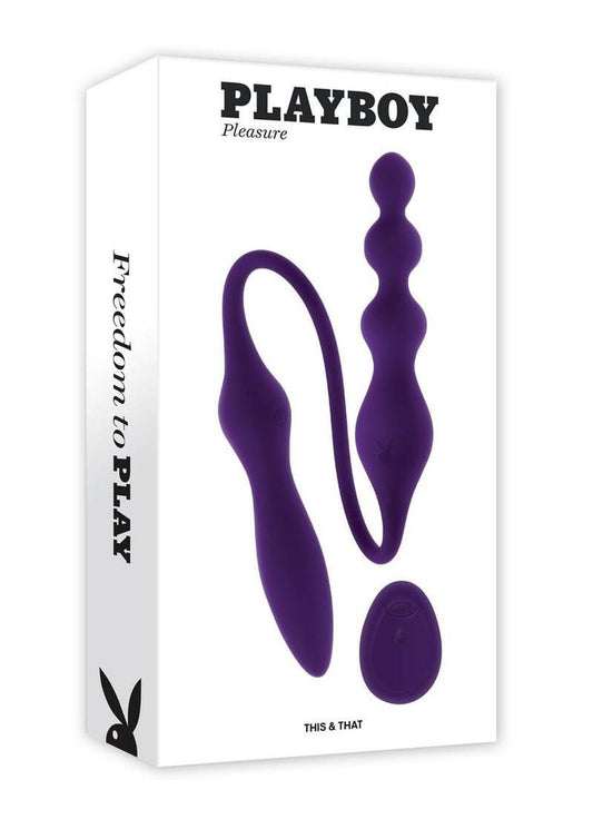 Bedroom sex toys Playboy This and That dual end anal vibe