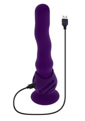 luxury adult toy with wiggling shaft and suction base for hands free fun