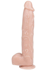 Pleasure Measure Pvc Dildo - Vanilla - 11in