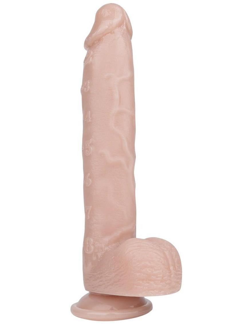 Pleasure Measure Pvc Dildo - Vanilla - 9in