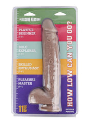 Pleasure Measure Silicone Dildo - Vanilla - 11in