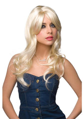 high quality costume wig designed for clubwear cosplay and seductive roleplay - Platinum Blonde/Yellow