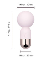 Pokewan Pocket Mini Vibrating Silicone Rechargeable Wand Massager Sex Toys for Her
