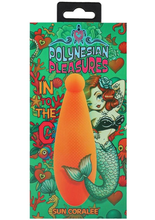Polynesian Pleasures Into The C Sun Coralee Rechargeable Silicone Vibrator - Orange