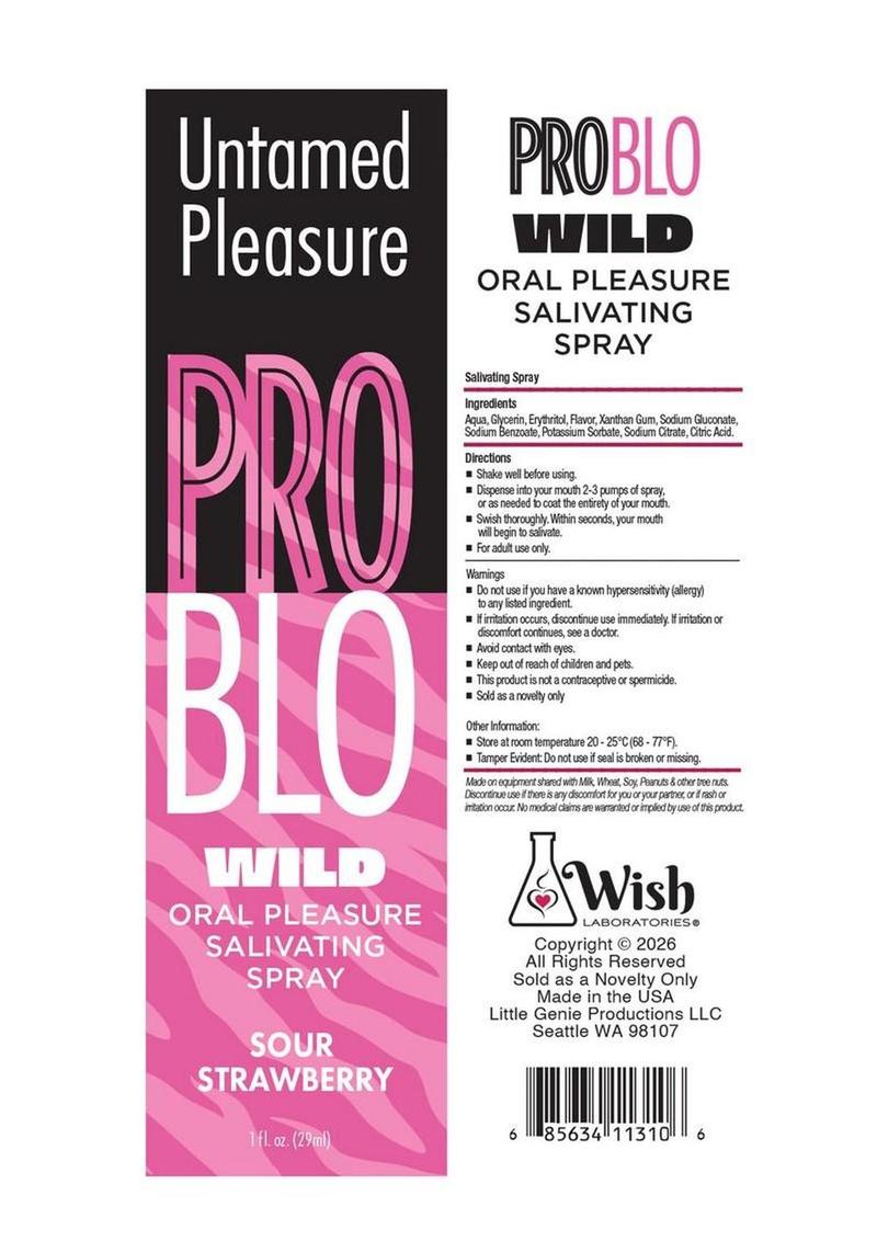 strawberry sour blowjob spray