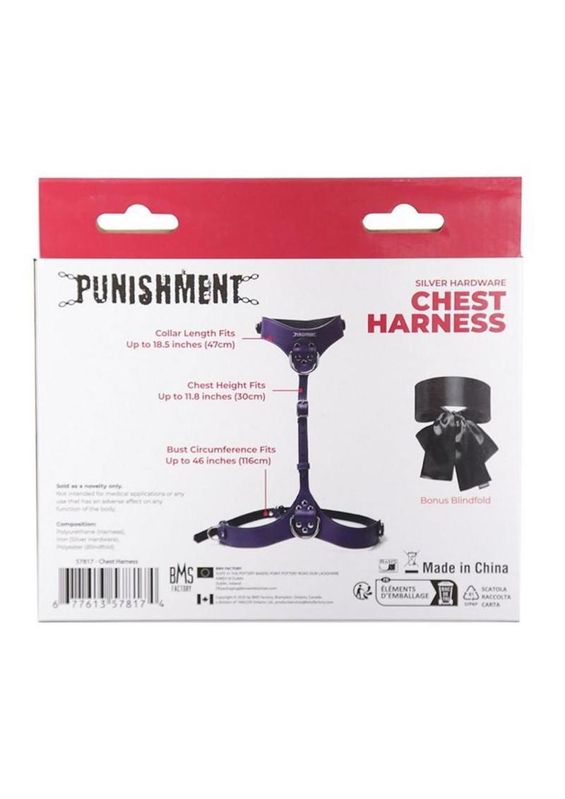 punishment body harness with iron d rings for bondage suspension or restraint play in bdsm sessions