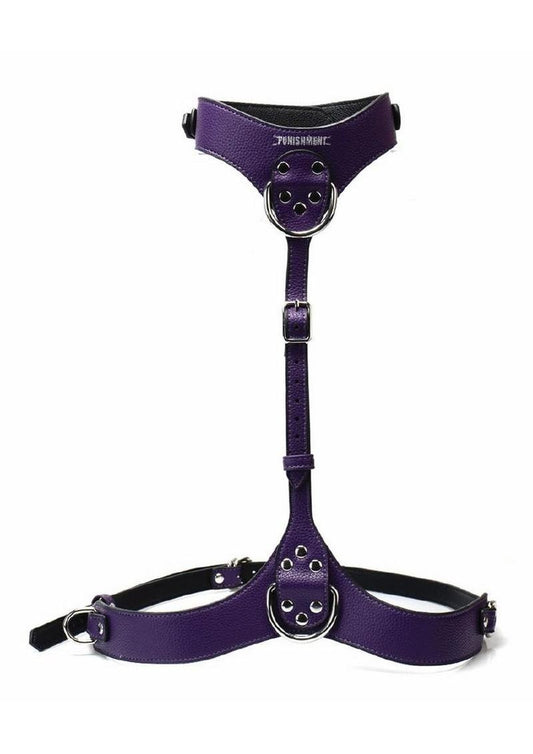 Punishment Body Harness - Silver