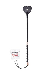 elegant bondage crop with heart tip flexible neck and comfortable handle for teasing and control