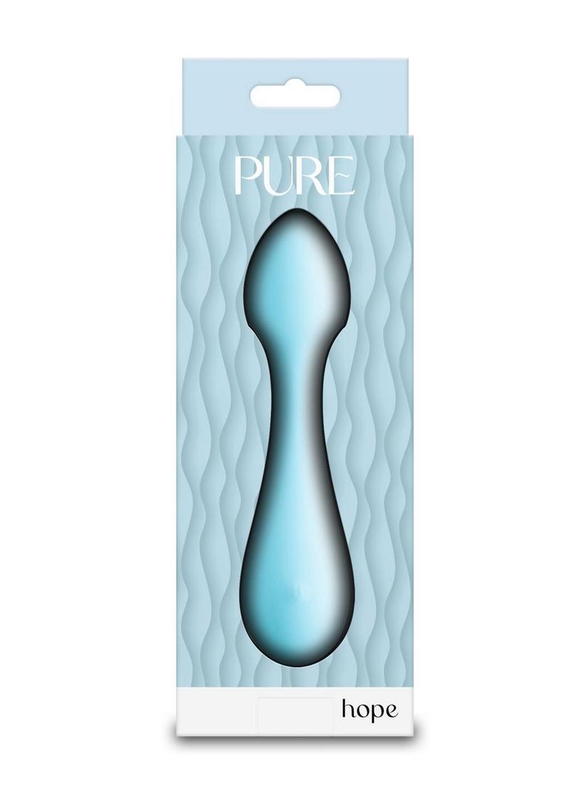 Pure Hope Rechargeable Silicone Wand - Blue