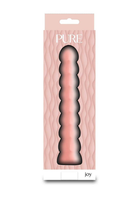 Pure Joy Rechargeable Silicone Vibrator - Orange