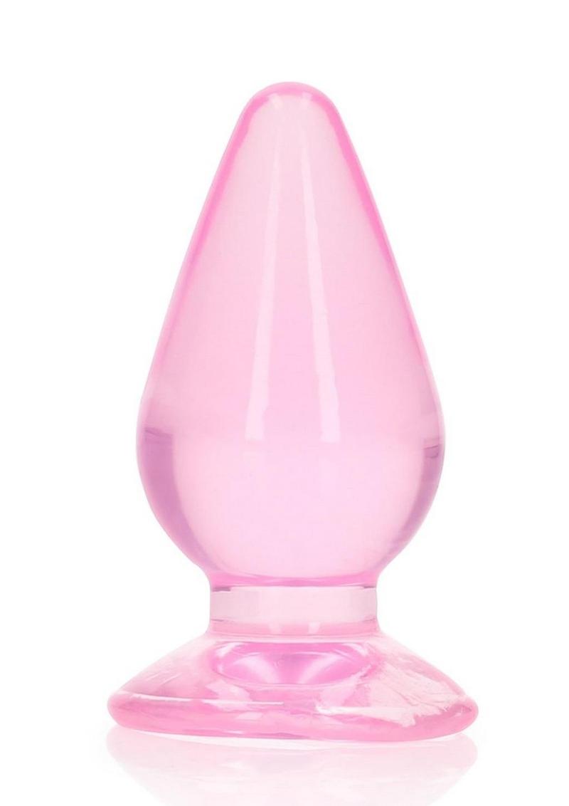 Realrock Crystal Clear Anal Plus - Clear/Pink - 3.5in