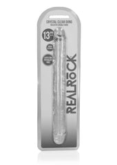 Realrock Crystal Clear Double Dong - Clear - 13in