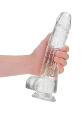 Realrock Crystal Clear Realistic Dildo with Balls