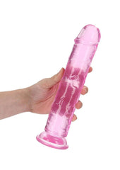 Realrock Crystal Clear Straight No Balls Dildo