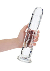 Realrock Crystal Clear Straight No Balls Dildo