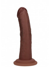 Realrock Dual Layered Silicone Curved Realistic Dildo with Suction Cup