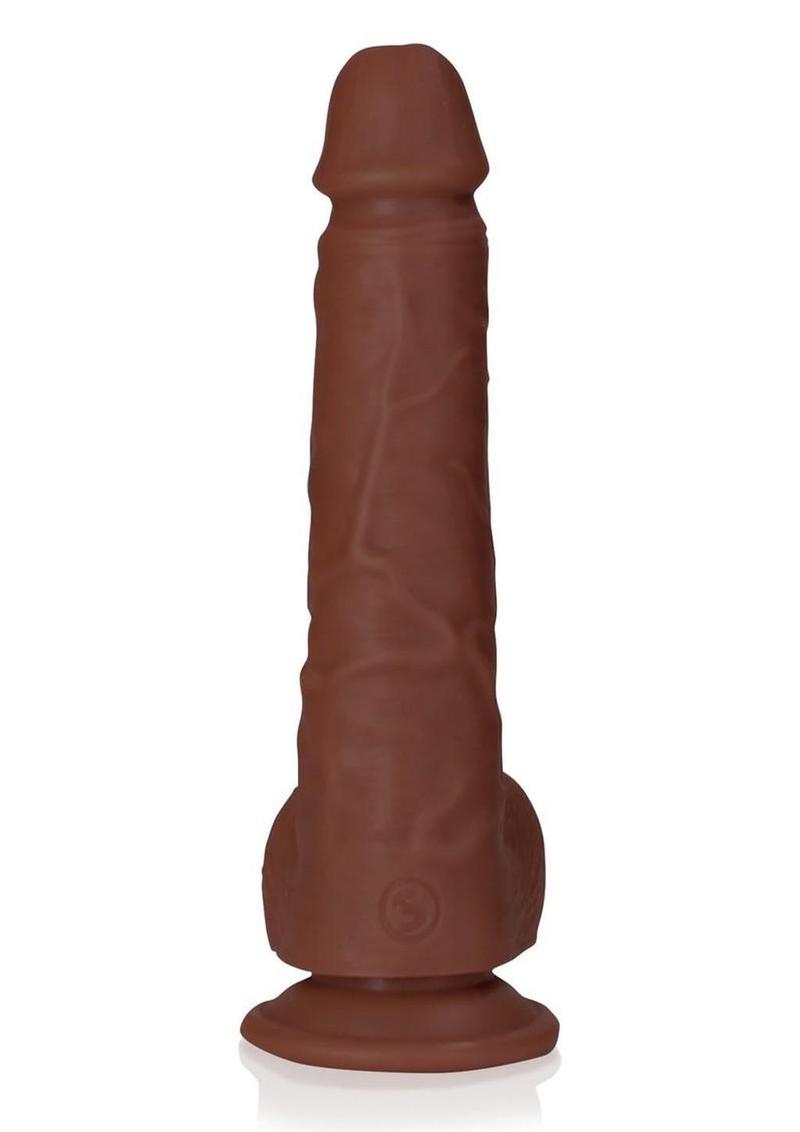 realistic skin dildo with balls and suction base
