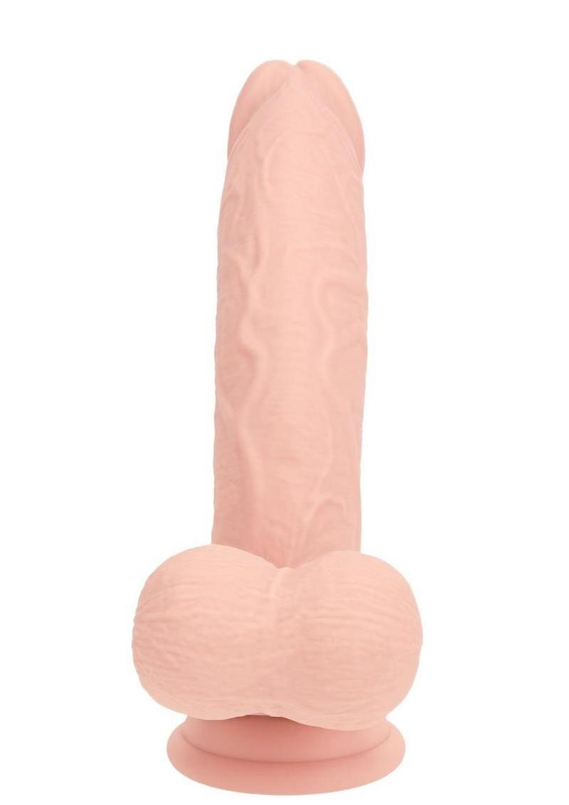 vibrating silicone dildo with firm inner core
