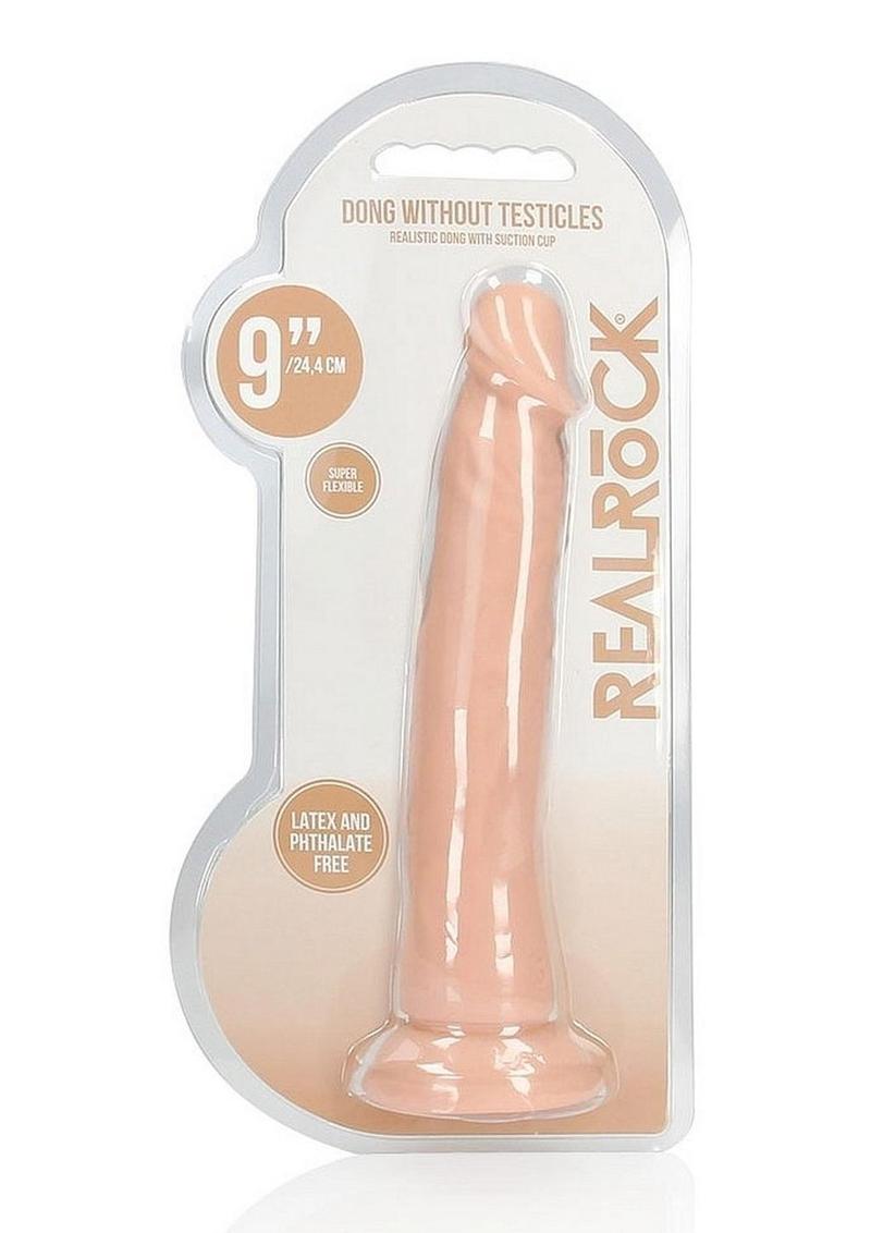 Realrock Skin Realistic Dildo Without Balls - Vanilla - 9in