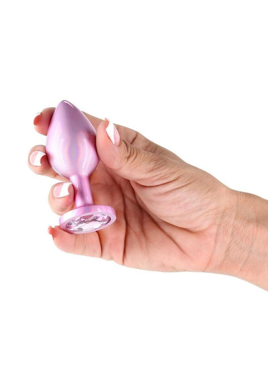 Rear Assets Anal Plug - Medium - Iridescent - Pink - Medium