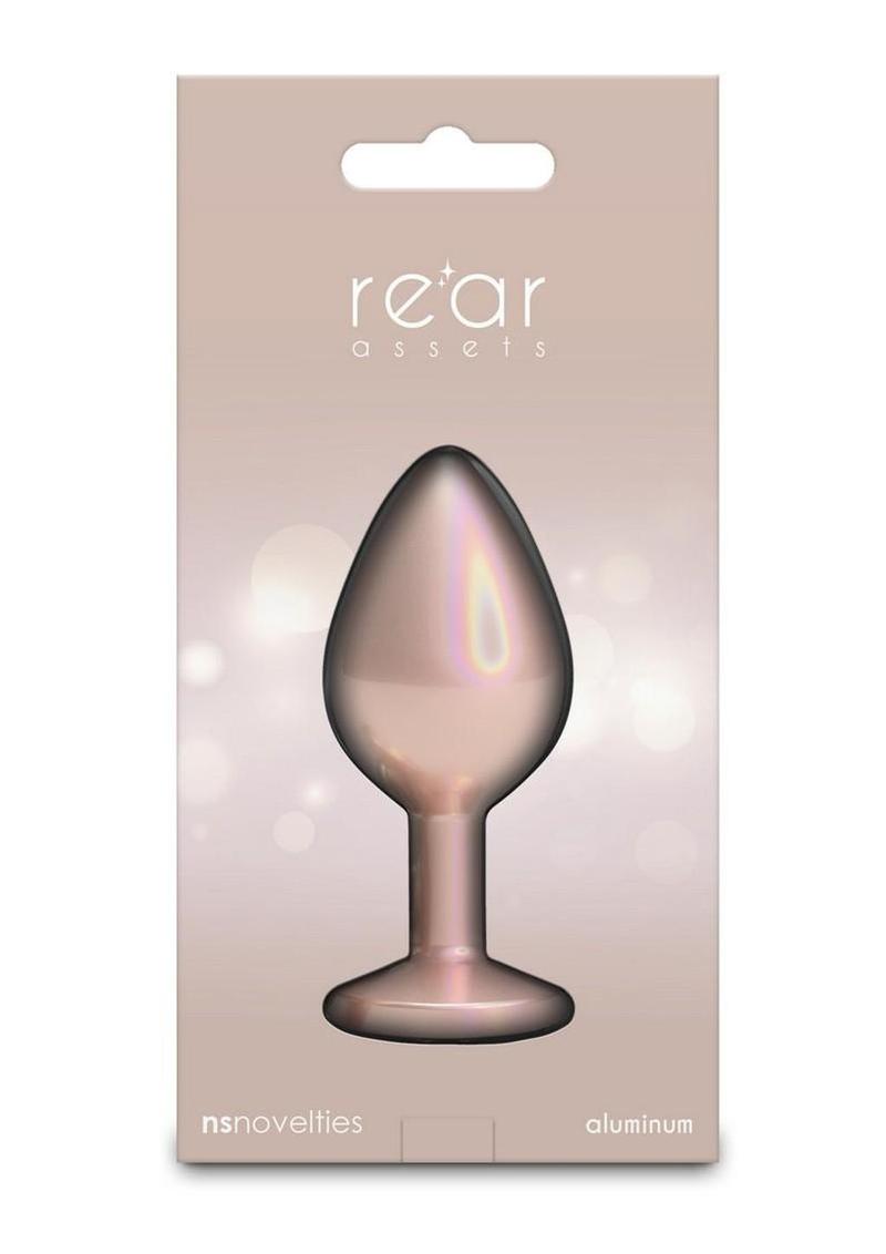 Lightweight aluminum anal toy in champagne finish crafted for sensual exploration and pleasure