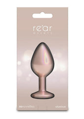 Lightweight aluminum anal toy in champagne finish crafted for sensual exploration and pleasure
