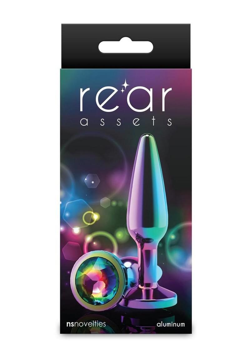 Rear Assets chrome anal toy with smooth tapered design - Multicolor - Medium