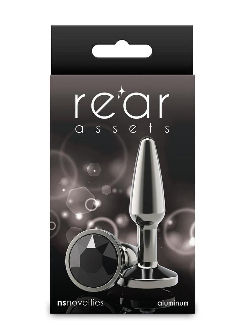Lightweight anal plug body safe chrome finish- Gray/Grey - Small