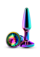 Small chrome anal plug with smooth tapered finish - Multicolor - Small