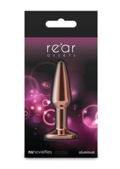 Lightweight aluminum anal plug for beginners