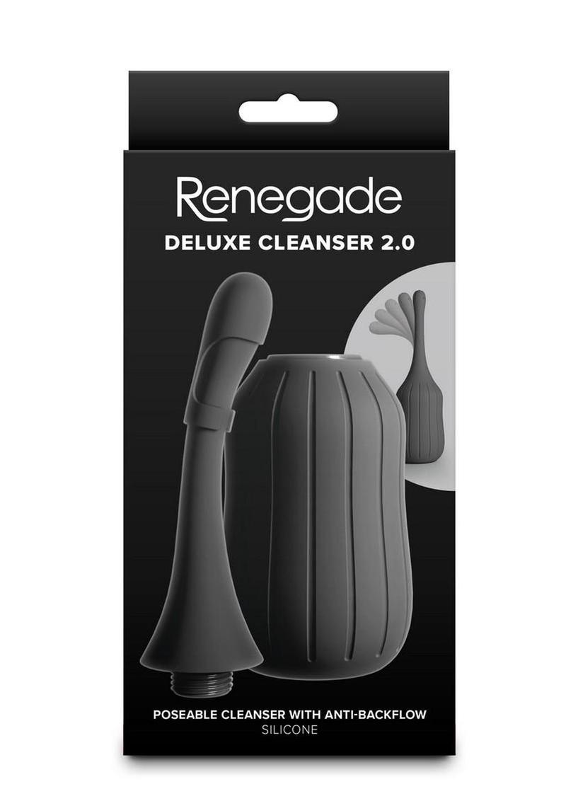 Renegade Deluxe Cleanser 2.0 Silicone Enema - Black