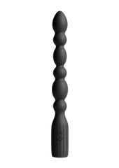 Renegade Prime Rechargeable Silicone Vibrating Beads - Black - 8.5in