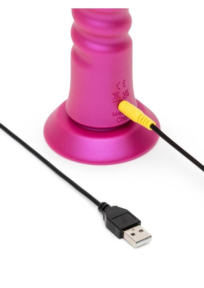 rechargeable silicone thrusting vibrator