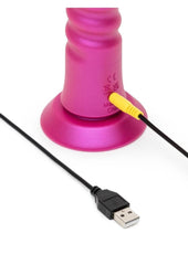 rechargeable silicone thrusting vibrator