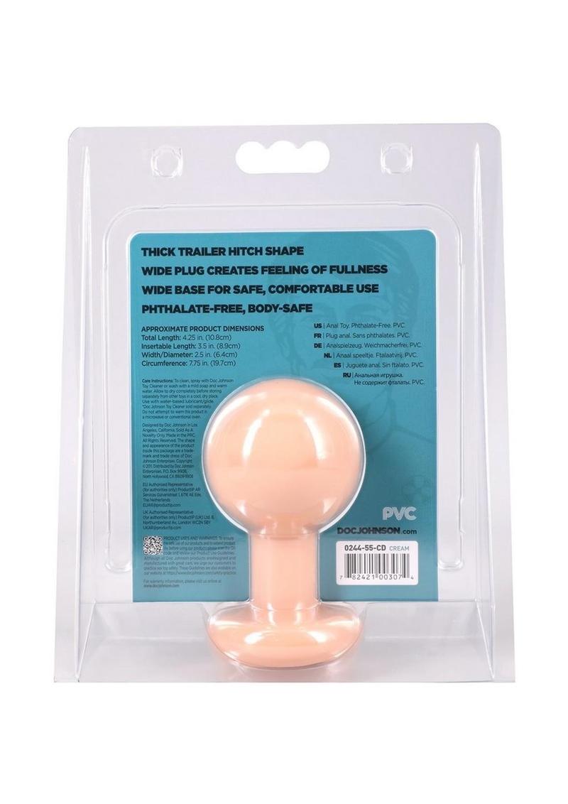 advanced anal toy round plug fullness
