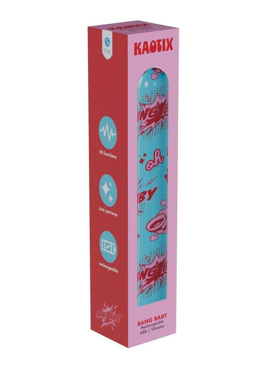 S-Line Kaotix Bang Baby Rechargeable Vibrator - Blue