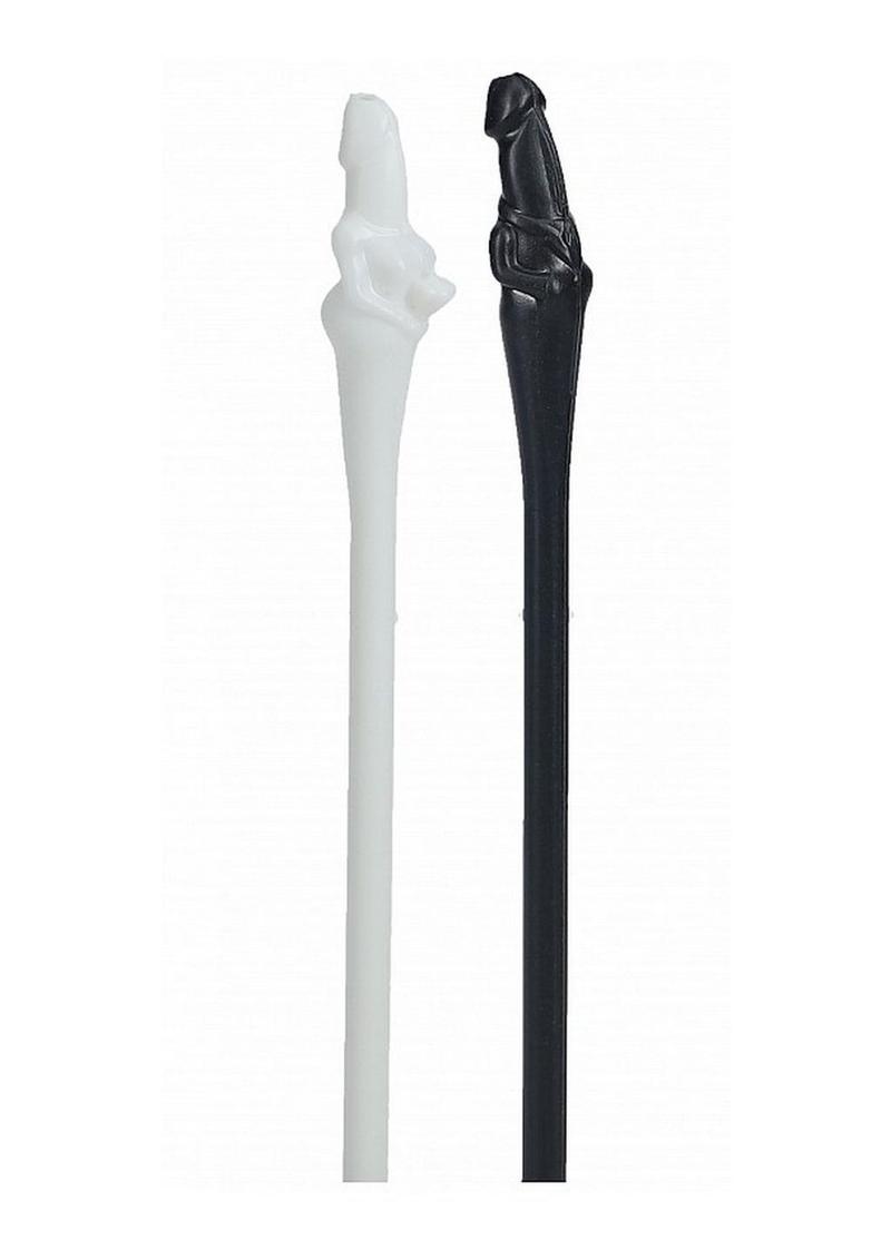 S-Line The Dickheads Couples Straws - Black/White