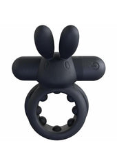 Screaming O Ohare Rechargeable Silicone Vibrating Cock Ring - Black