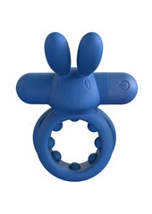 Screaming O Ohare Rechargeable Silicone Vibrating Cock Ring - Blue