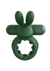 Screaming O Ohare Rechargeable Silicone Vibrating Cock Ring - Green