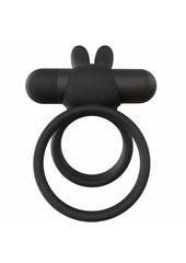 silicone cock ring with rabbit ear stimulation