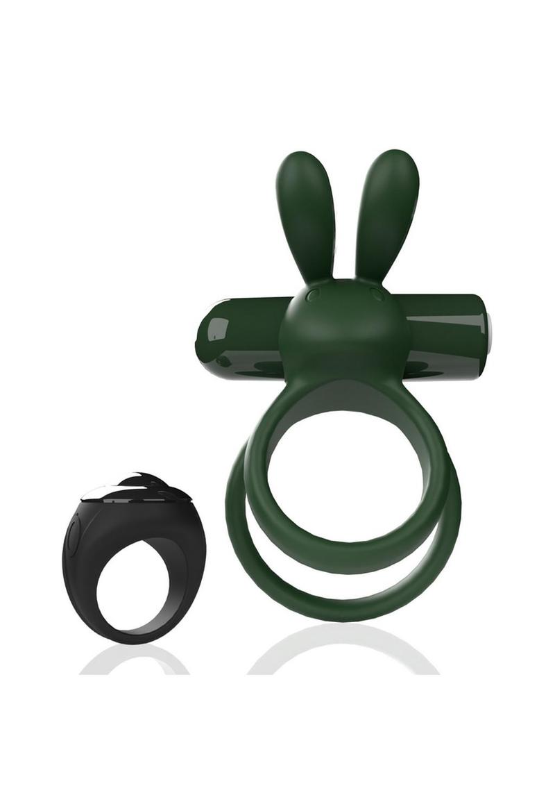 Screaming O Ohare XL Remote Control Rechargeable Silicone Vibrating Cock Ring - Green - XLarge