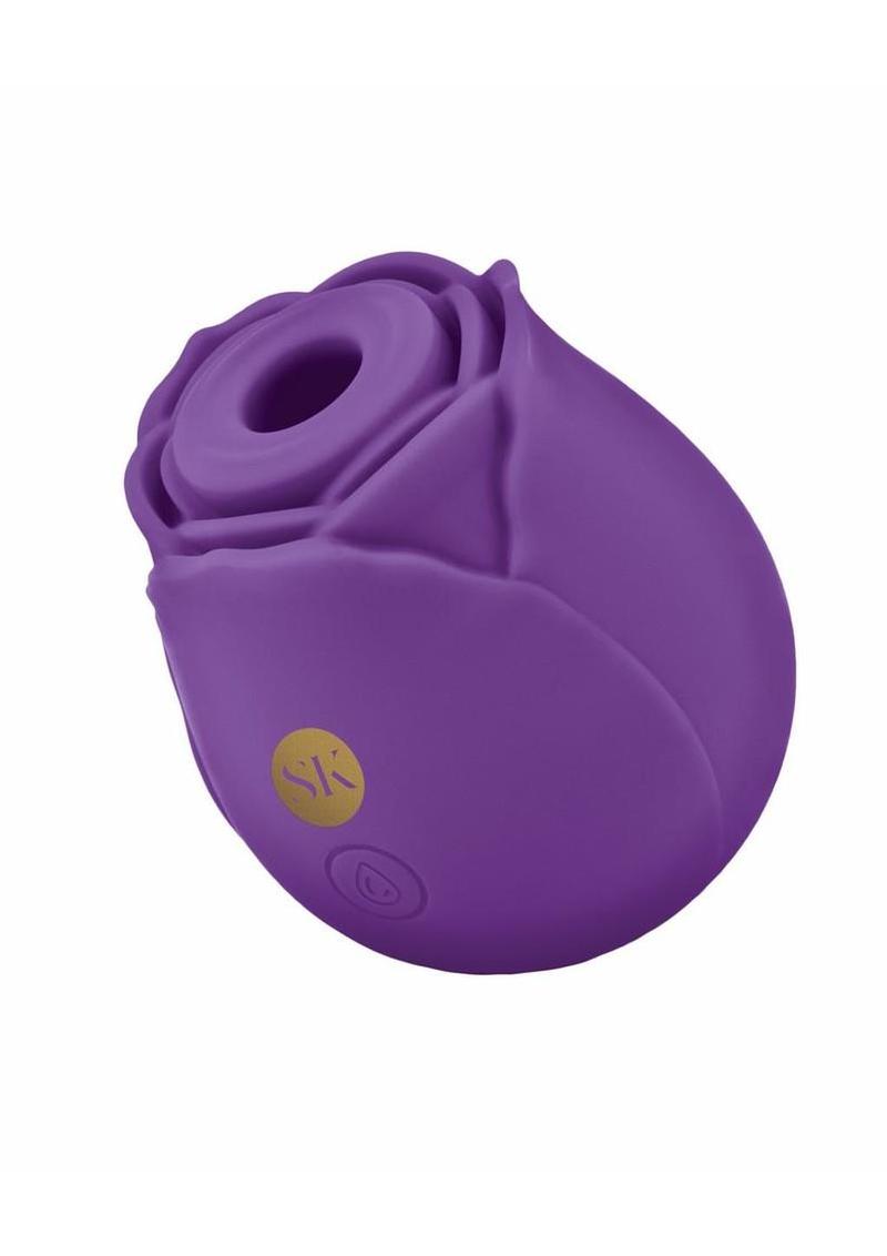 sleek rose shaped suction vibe designed for targeted pleasure